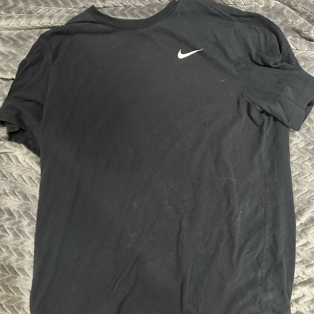 Nike Black Short Sleeve Tee with Iconic Swoosh